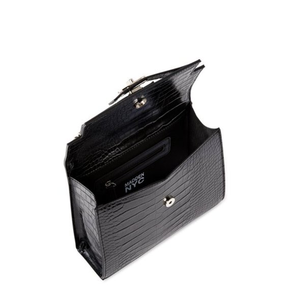 Madden NYC Women's Boxy Top Handle Bag Black - Picture 3 of 6